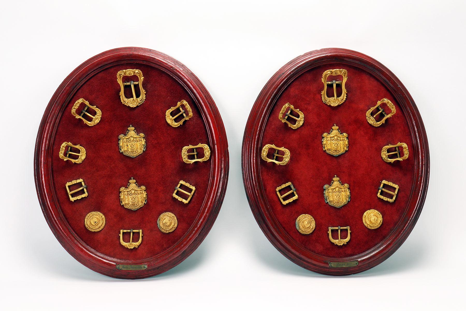 French Unusual Harness Buckle set made for the Tzar Nicholas II in Paris, France 1896 For Sale