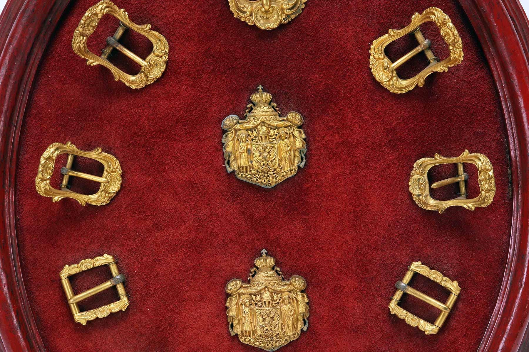 Unusual Harness Buckle set made for the Tzar Nicholas II in Paris, France 1896 For Sale 2