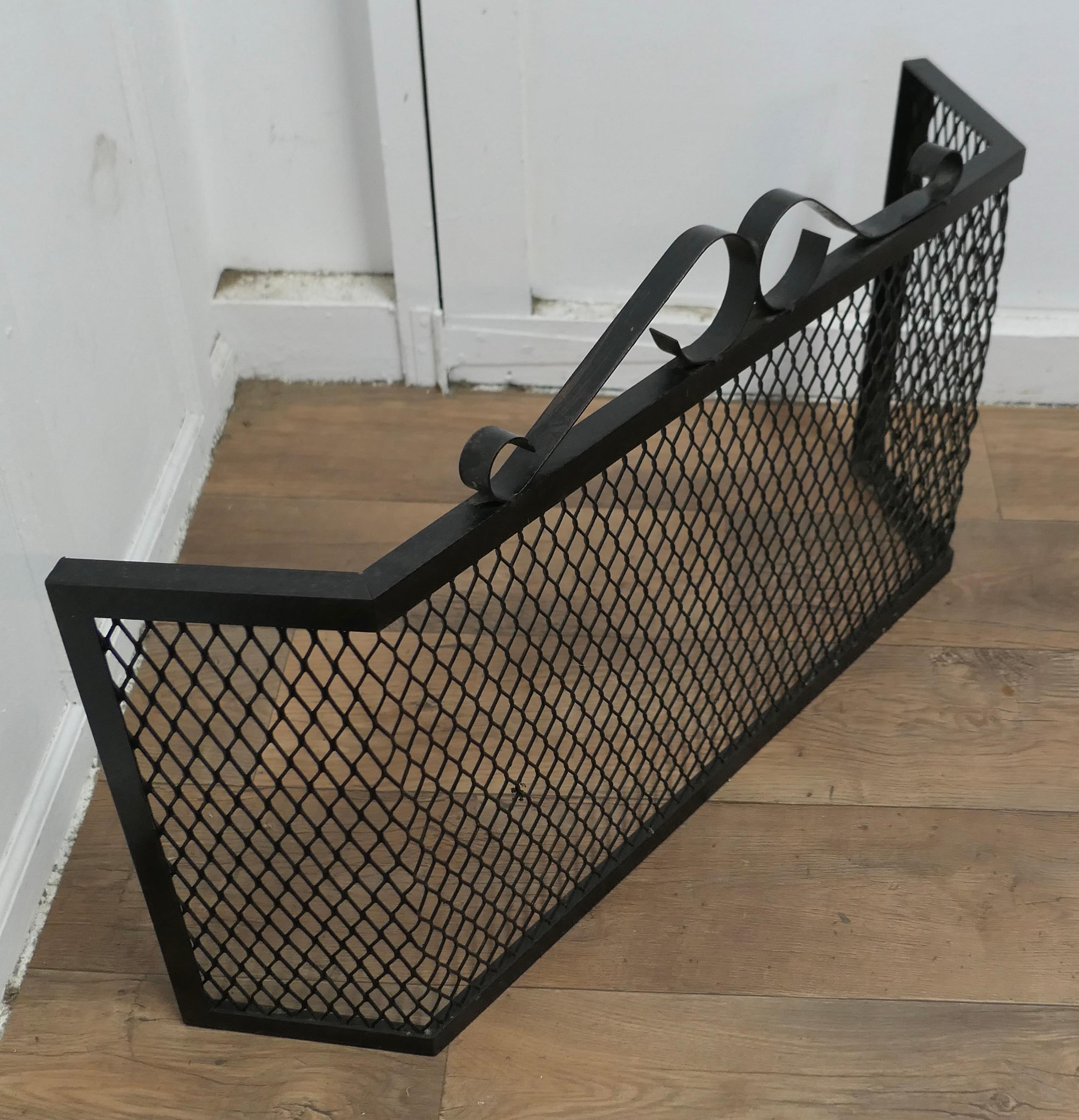 Mid-20th Century Unusual Heavy Iron Fire Guard   This is an unusual Fireguard  For Sale