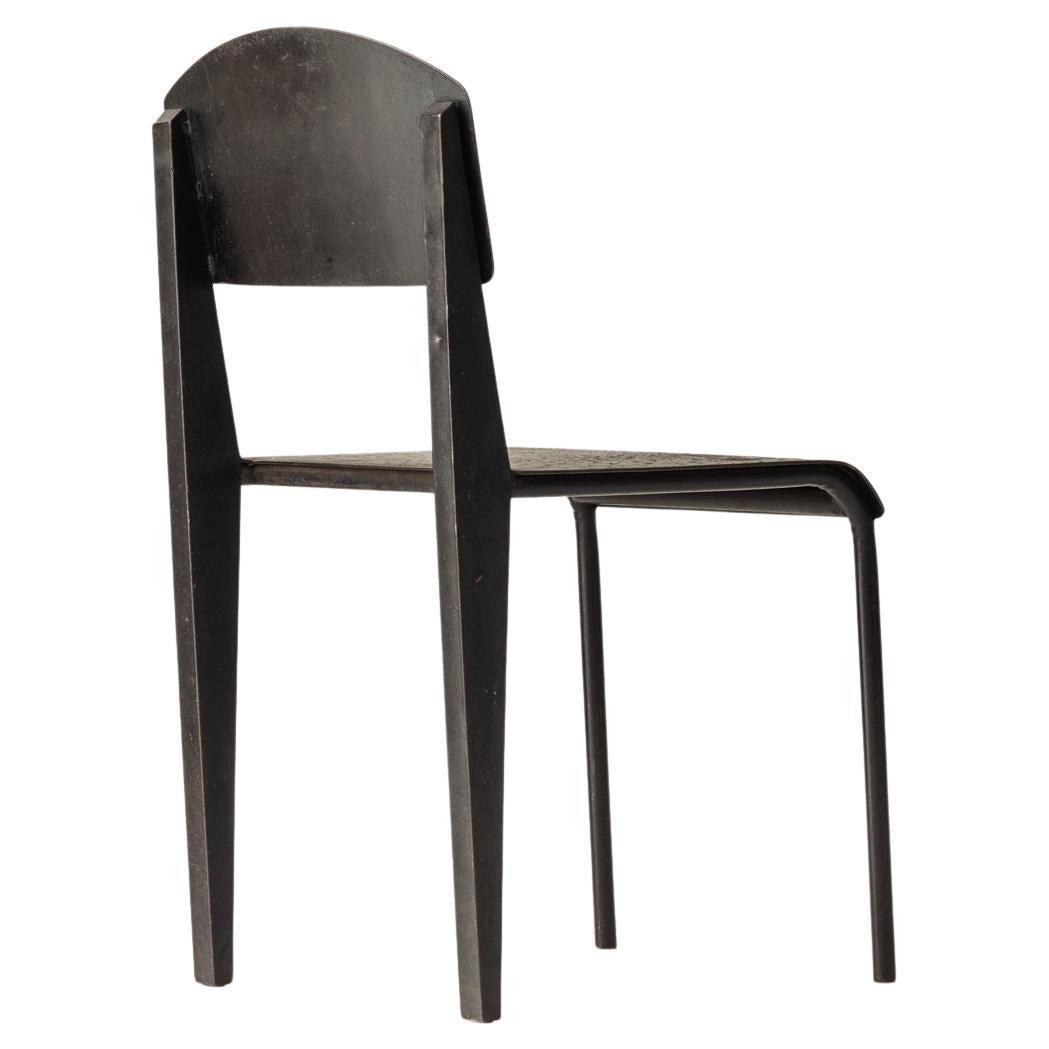 Unusual interpretation Jean Prouvé Metropole 305 / Standard Chair, France, 1950s