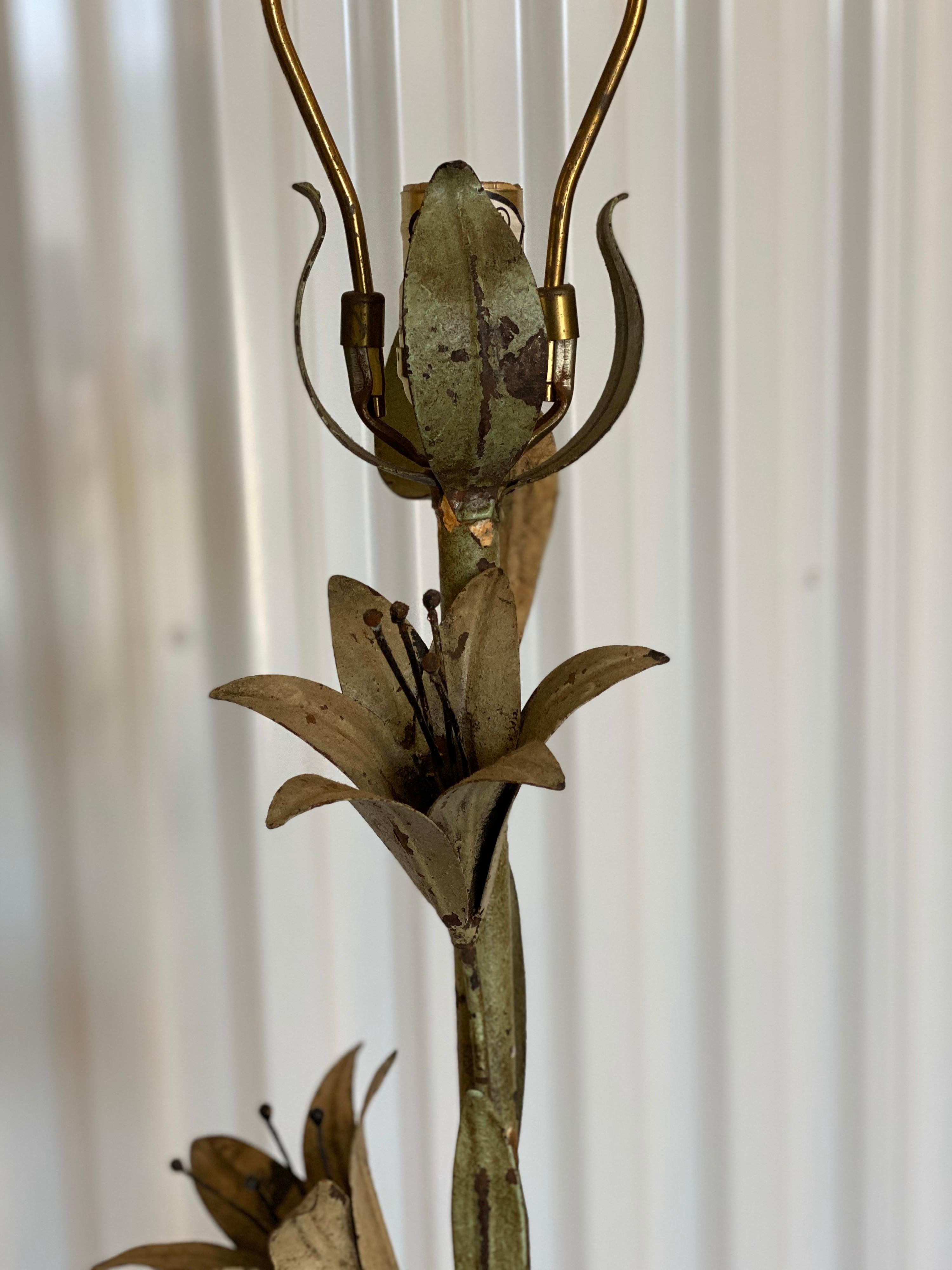 Unusual Iron Lily Standing Lamp 6