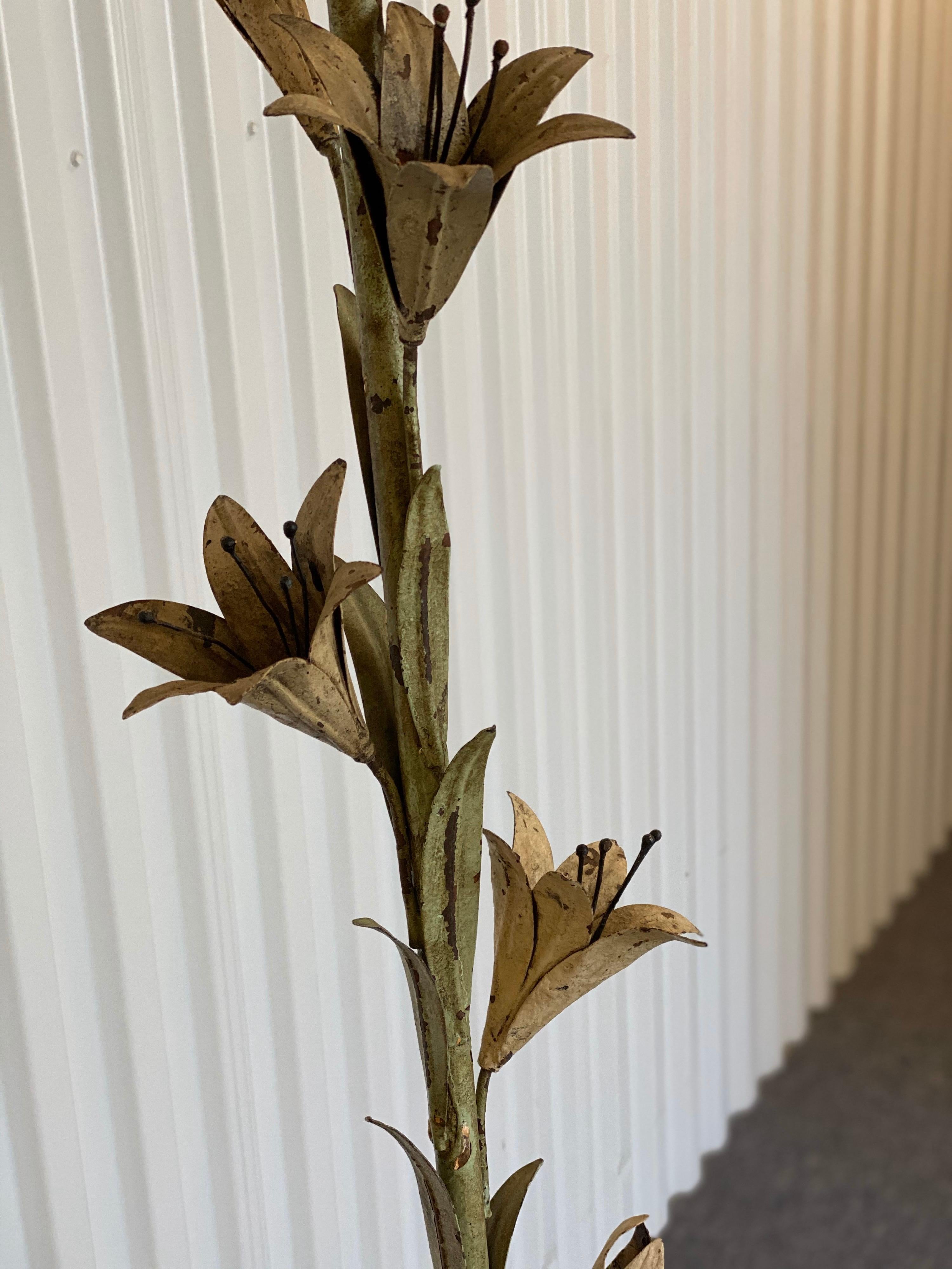 Unusual Iron Lily Standing Lamp 9