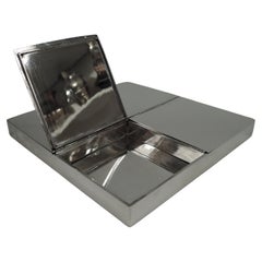 Unusual Italian Modern Sterling Silver 4-Compartment Box
