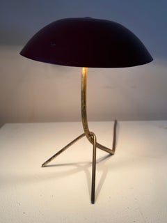 Lámpara de mesa italiana poco común, de alrededor de los años 50