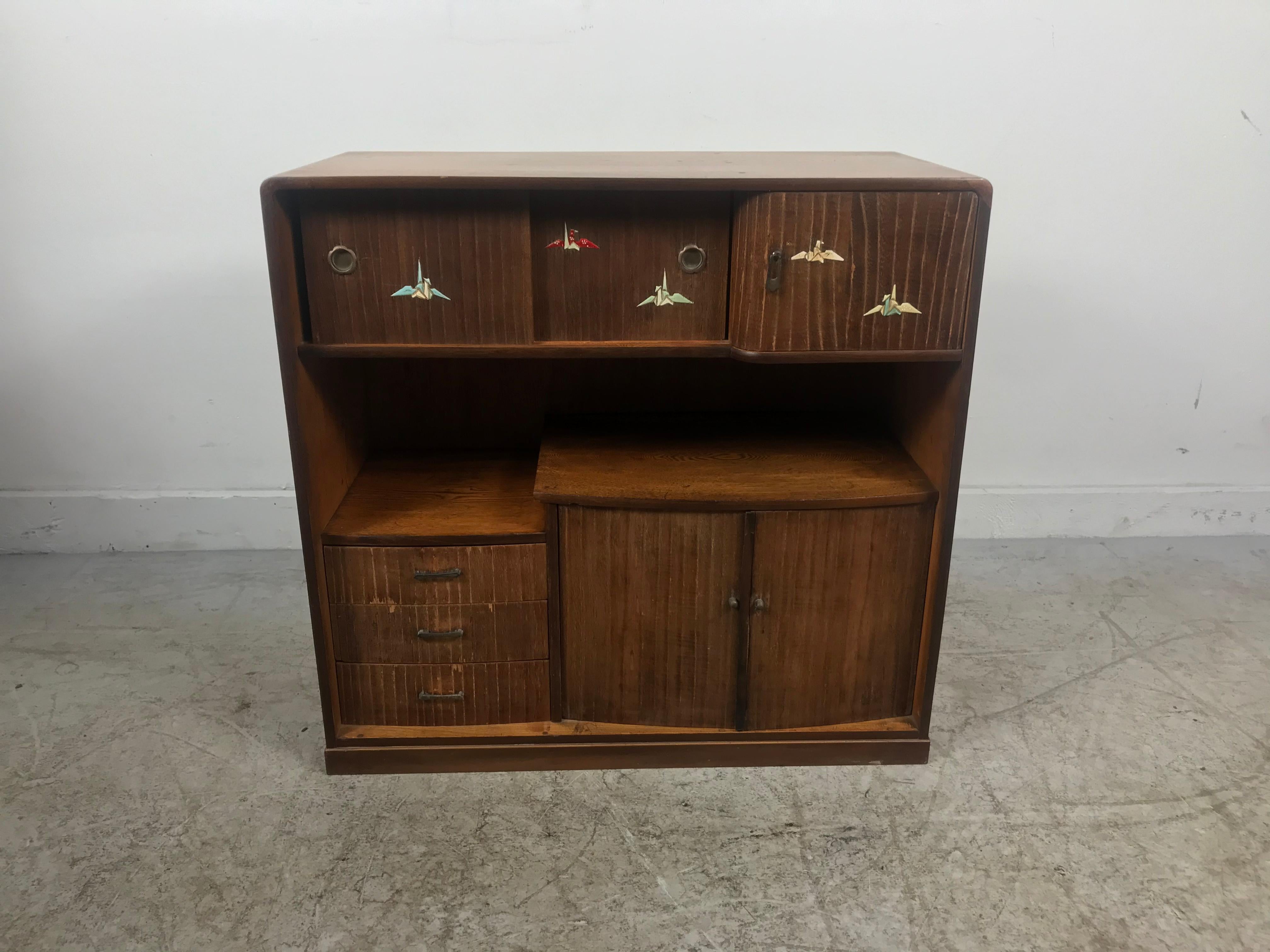 Anglo-Japanese Unusual Japanese Taisho Era Chadansu 'Tea Cabinet', circa 1920s For Sale