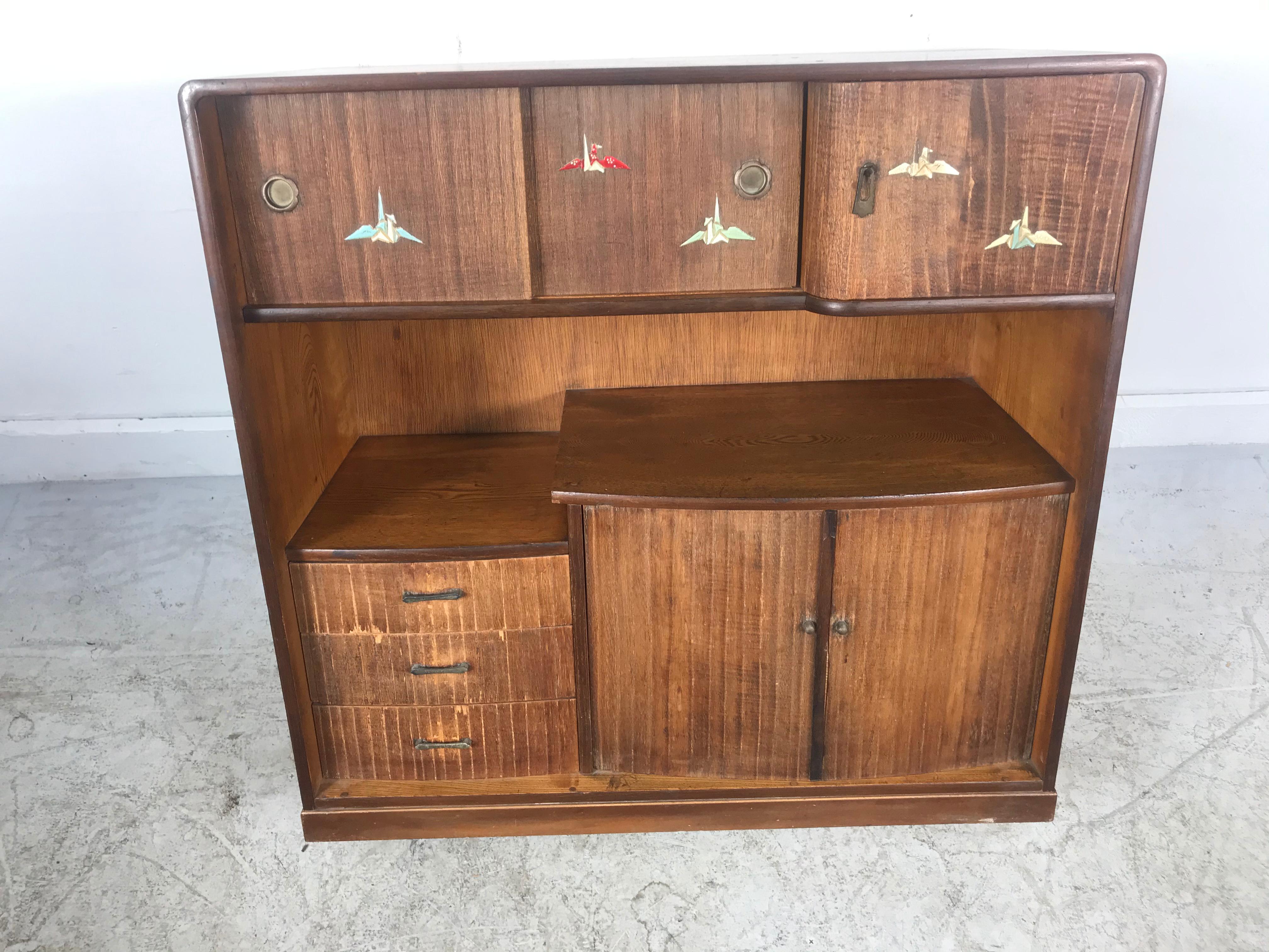 Bone Unusual Japanese Taisho Era Chadansu 'Tea Cabinet', circa 1920s