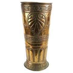 Grand Stand pour bâton ou parapluie en laiton ancien, peu commun