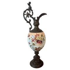 Unusual large antique Victorian ewer