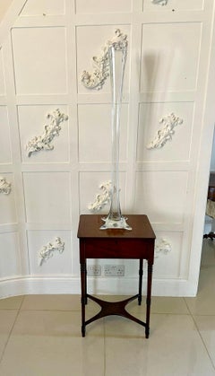 Grand vase sur pied insolite de qualité victorienne ancienne