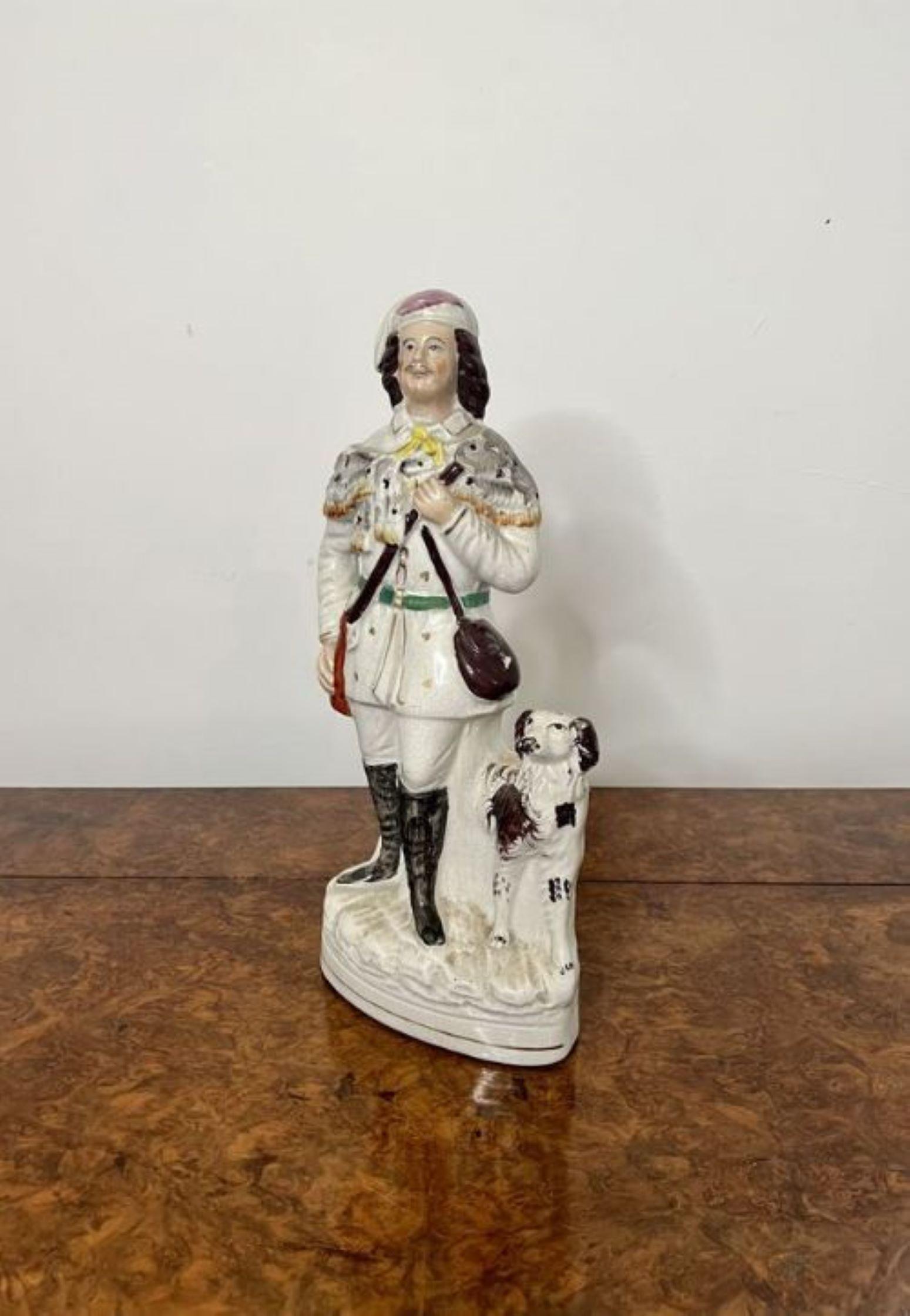 19th Century Unusual large antique Victorian Staffordshire figure  For Sale