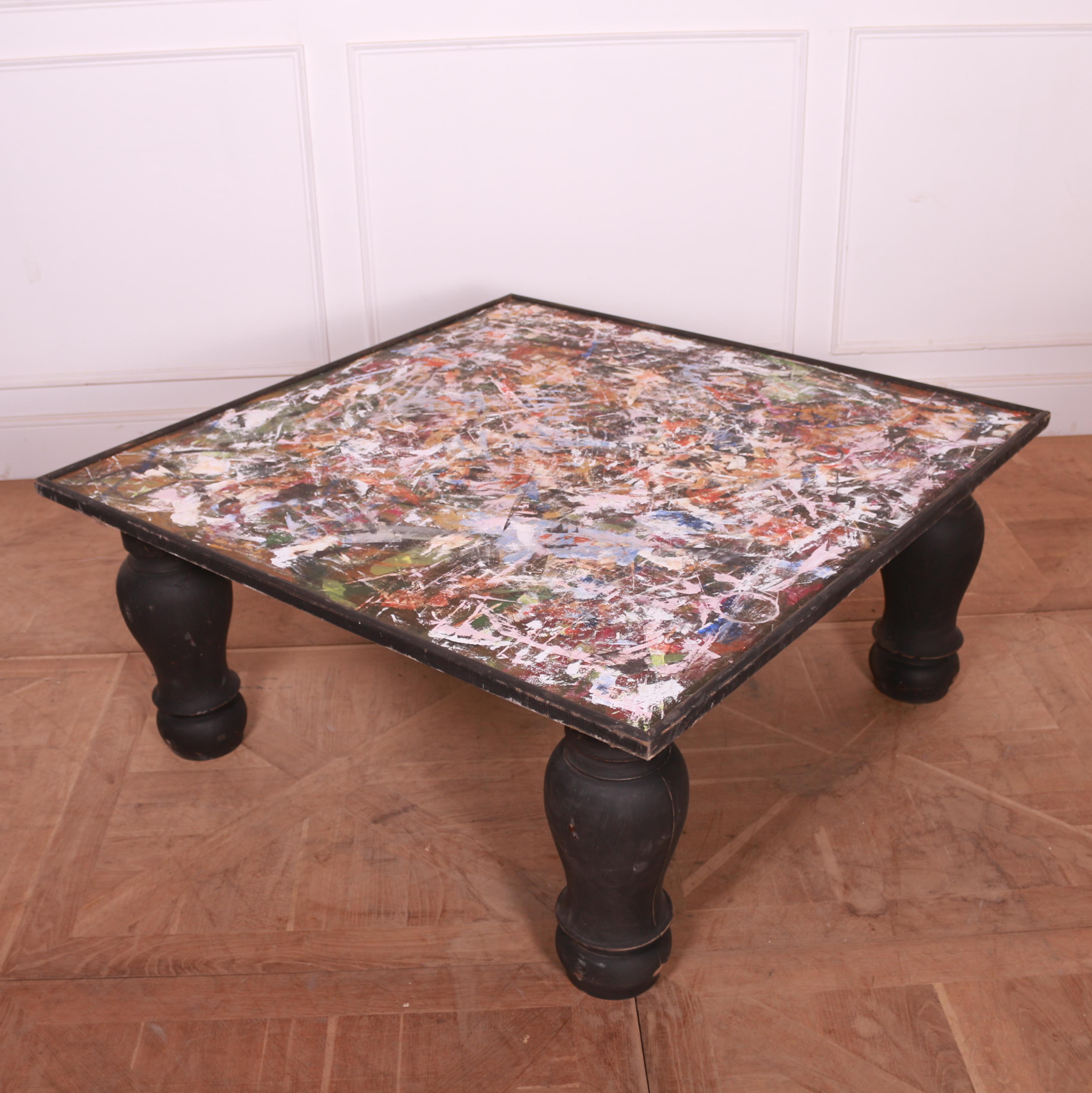 English Unusual Large Coffee Table For Sale