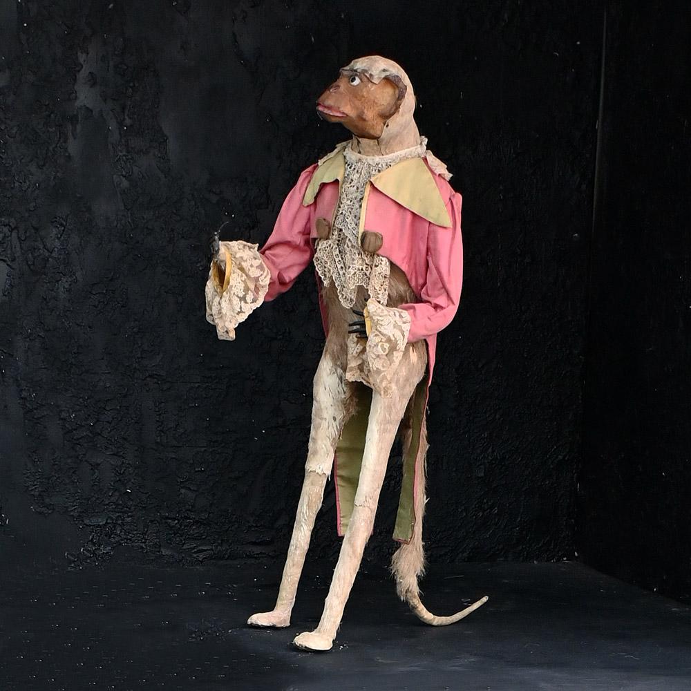 Early Victorian Unusual Late 19th Century Standing Monkey Figure   