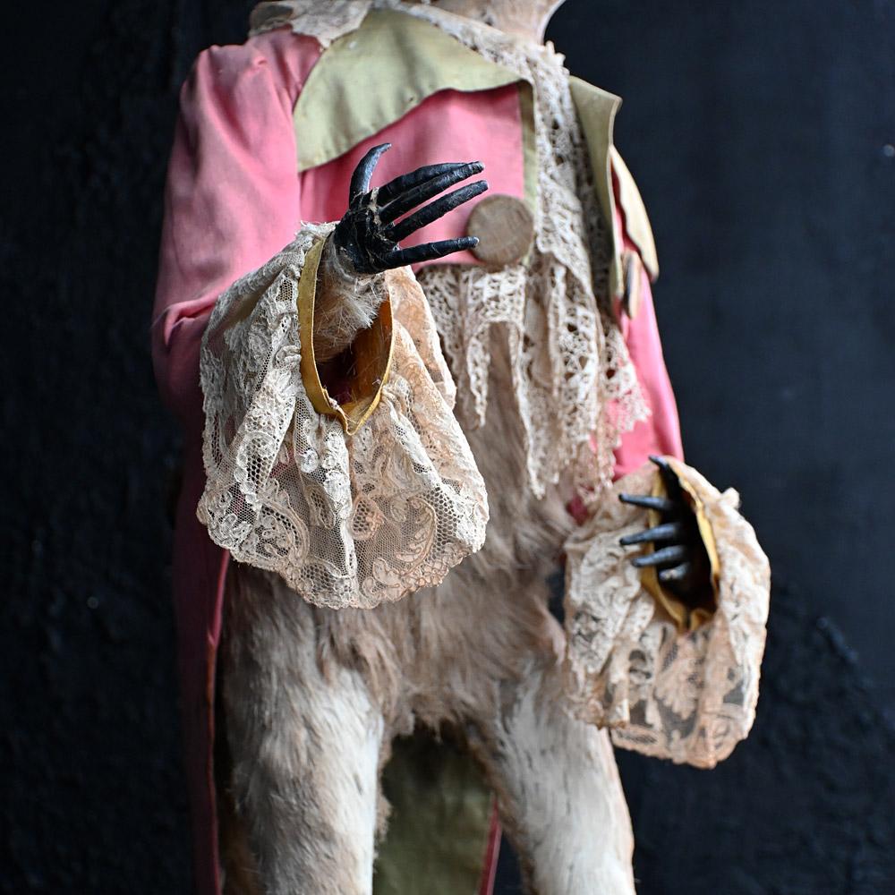 Paper Unusual Late 19th Century Standing Monkey Figure   