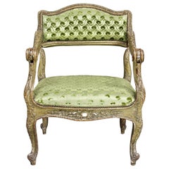 Used Unusual Louis XV Painted Armchair