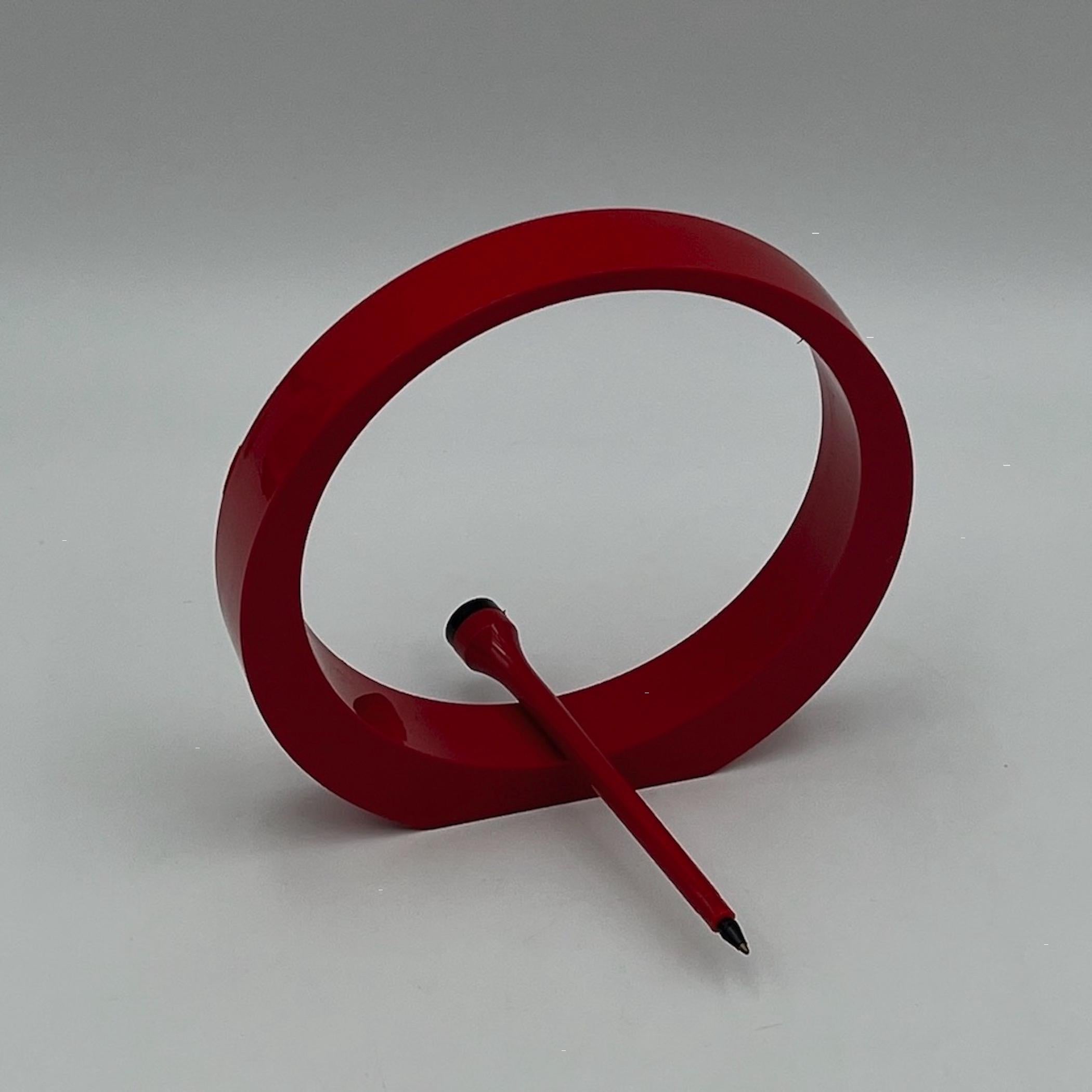 Ensemble d'écriture magnétique inhabituel rouge de Biliko, Italie, 1970 en vente 1