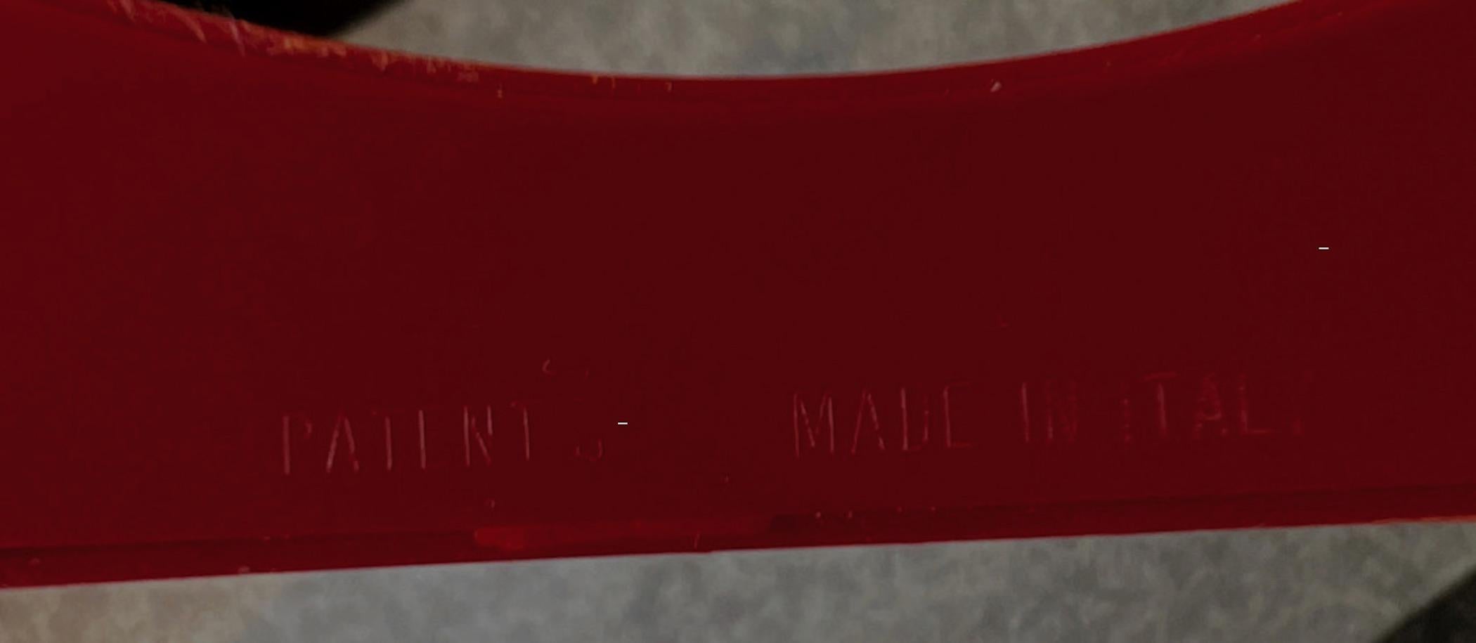 Ensemble d'écriture magnétique inhabituel rouge de Biliko, Italie, 1970 en vente 2
