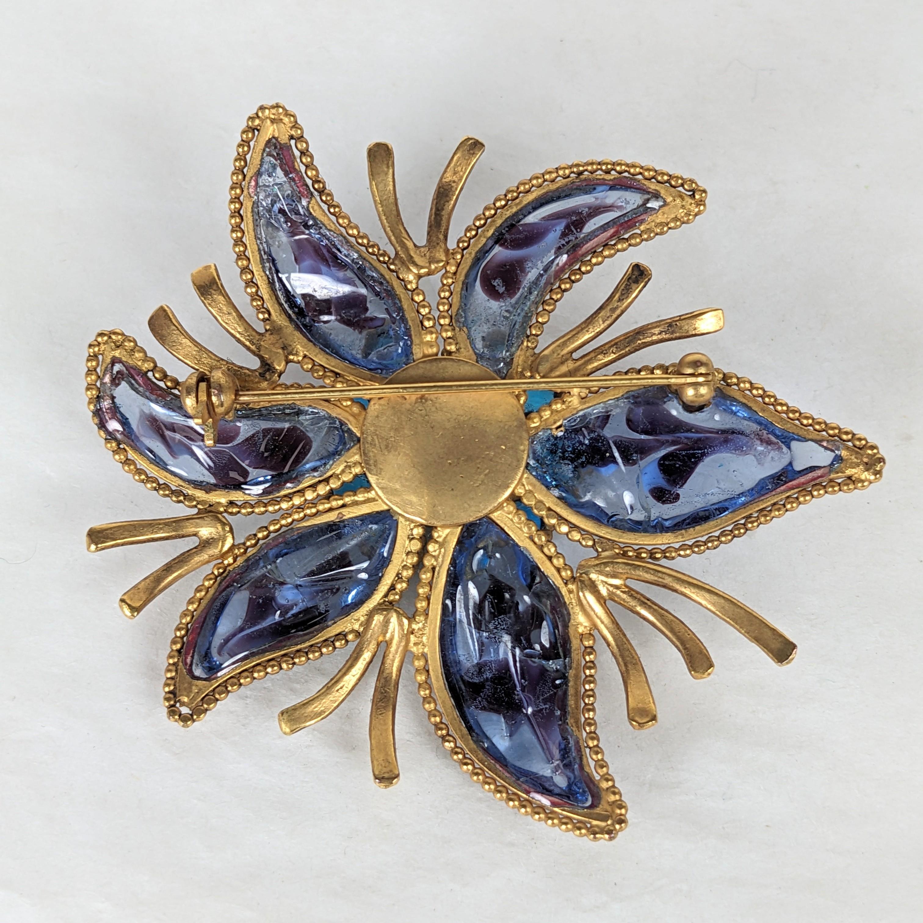 Unusual Maison Gripoix Starfish Brooch For Sale 1