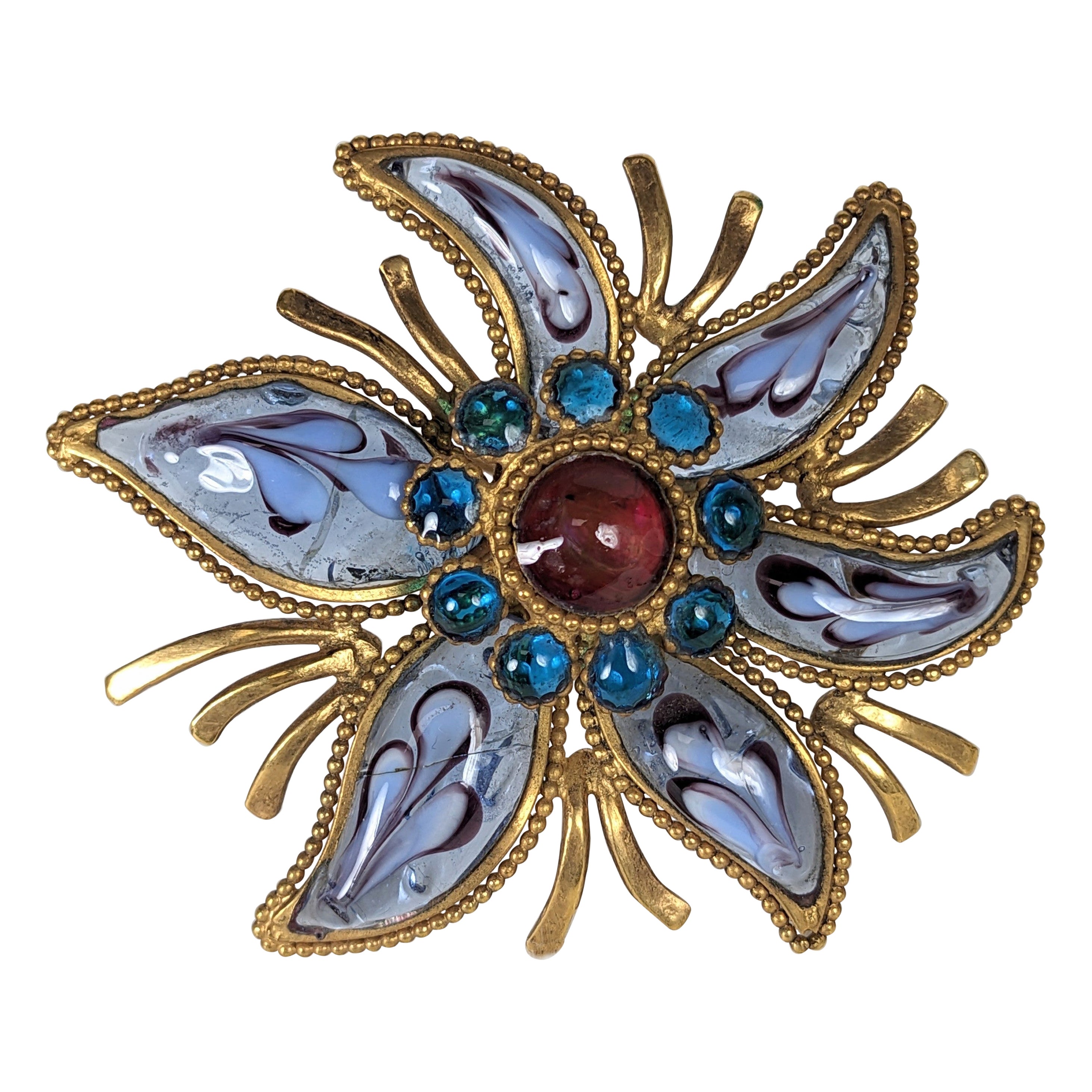 Maison Gripoix Broche étoile de mer inhabituelle