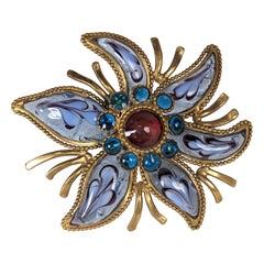 Unusual Maison Gripoix Starfish Brooch