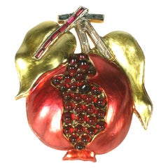 Unusual Marcel Boucher ‎Pomegranate Brooch