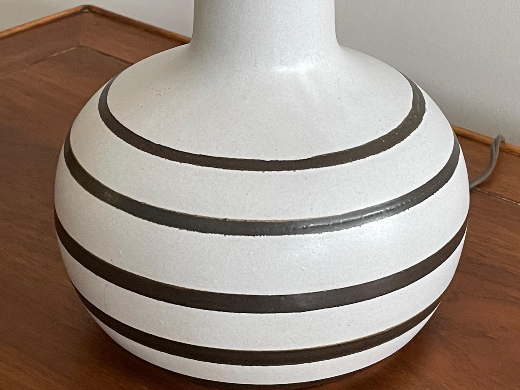 Mid-20th Century Unusual Martz Lamp with Original Shade