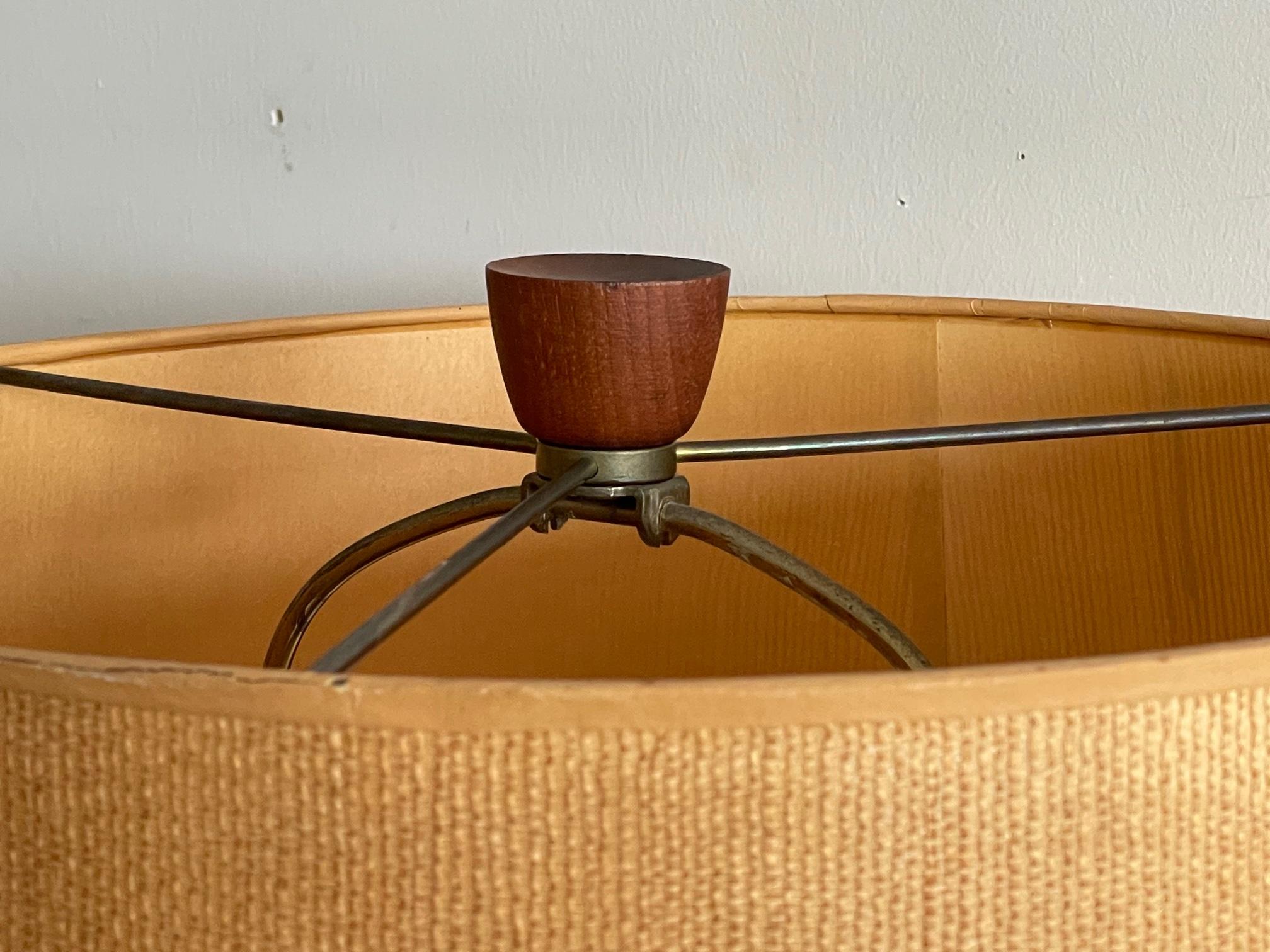 Ceramic Unusual Martz Lamp with Original Shade