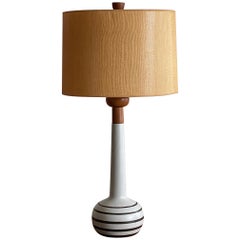 Unusual Martz Lamp with Original Shade