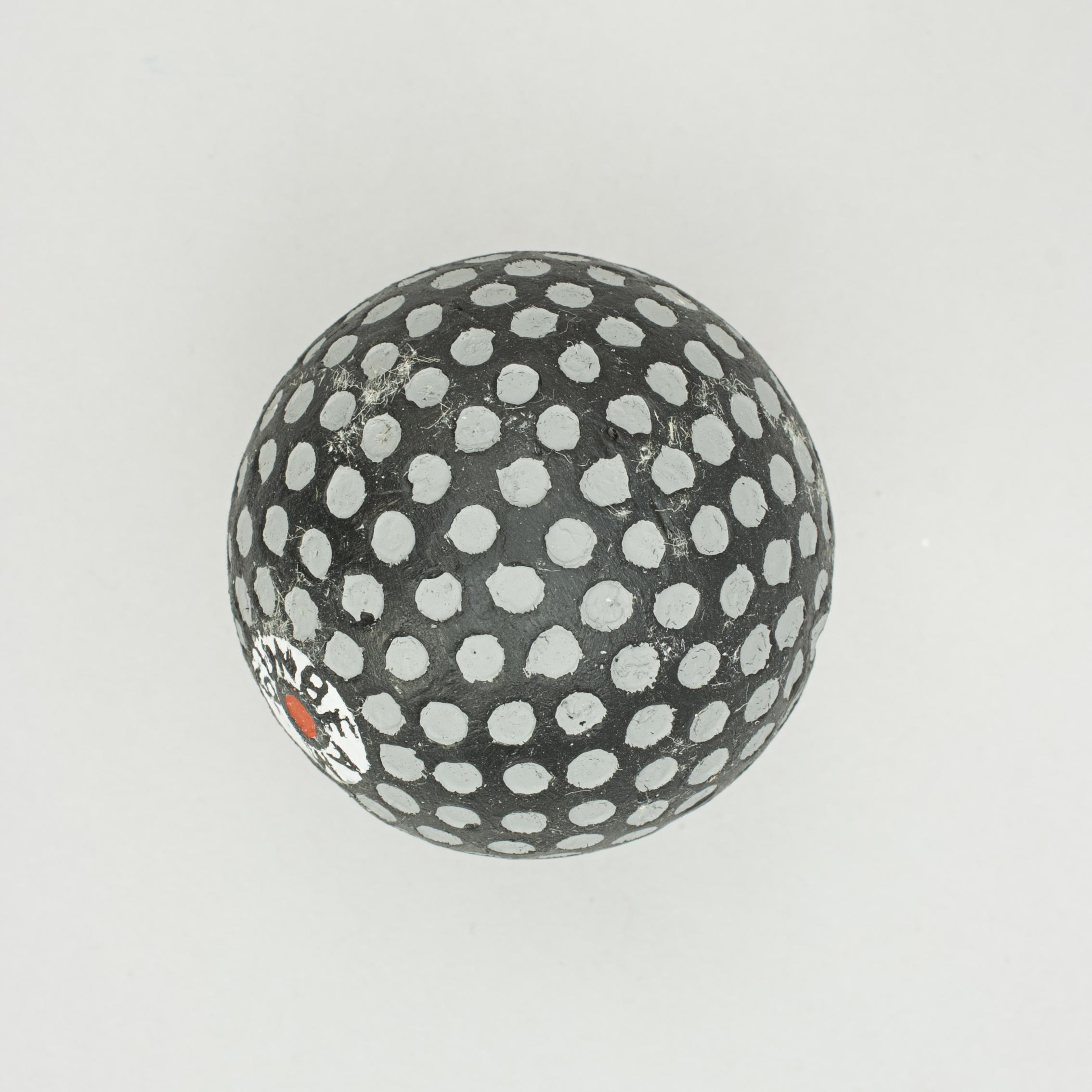 European Unusual Mesh Pattern Golf Ball 'Durable', 1920s