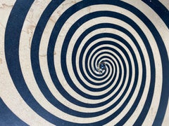 Inusual rueda hipnótica hipnotizadora construida a mano, por Melvin Powers, 1951