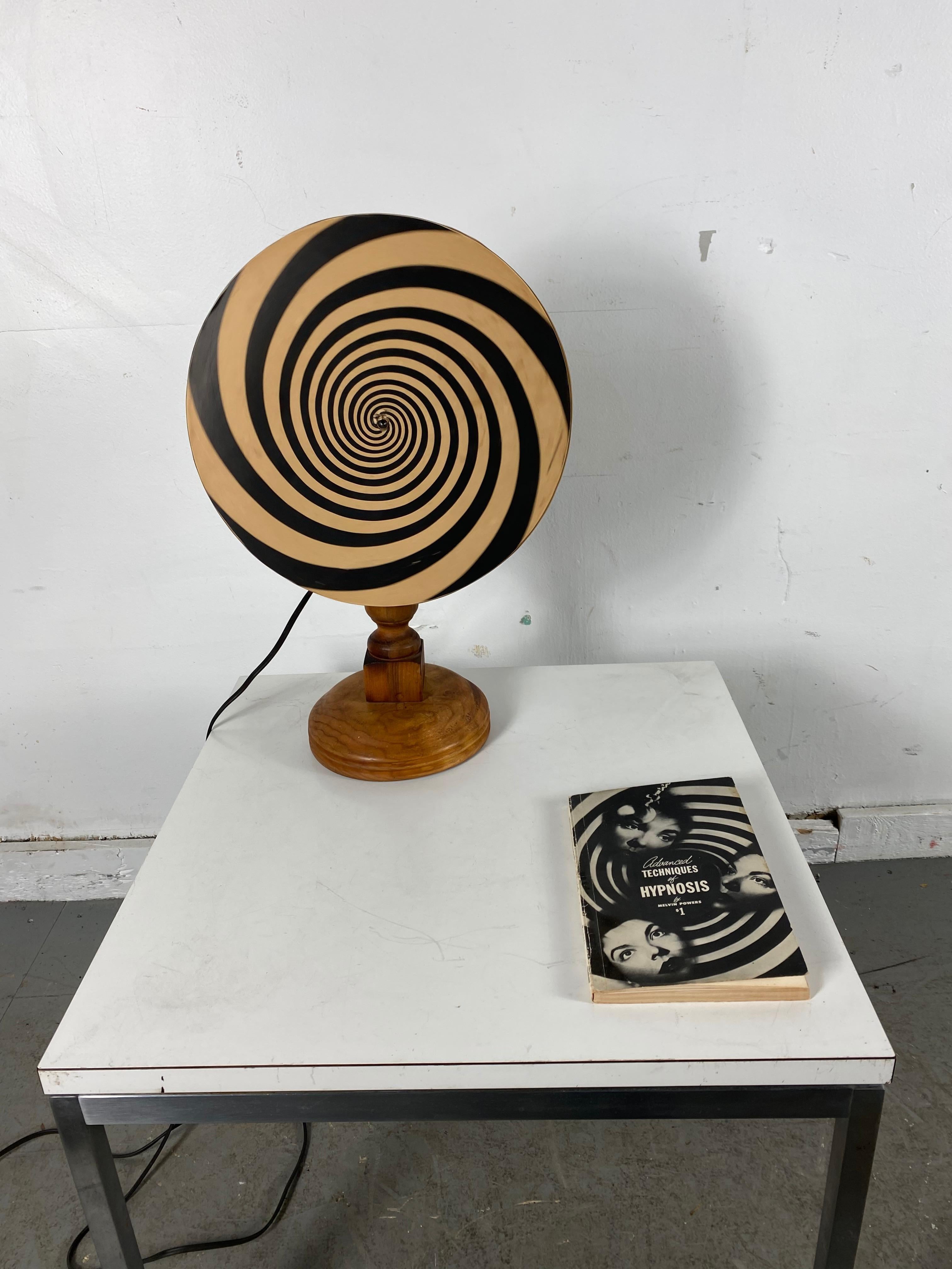 Mid-20th Century Unusual Mesmerizing Hand Built Hypnotic Wheel, by Melvin Powers, 1951 For Sale