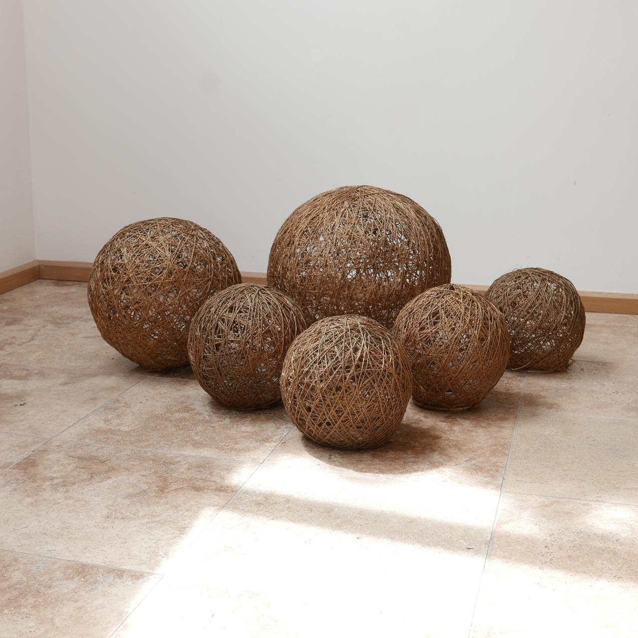 Unusual Midcentury Decorative Ball Collection For Sale 2