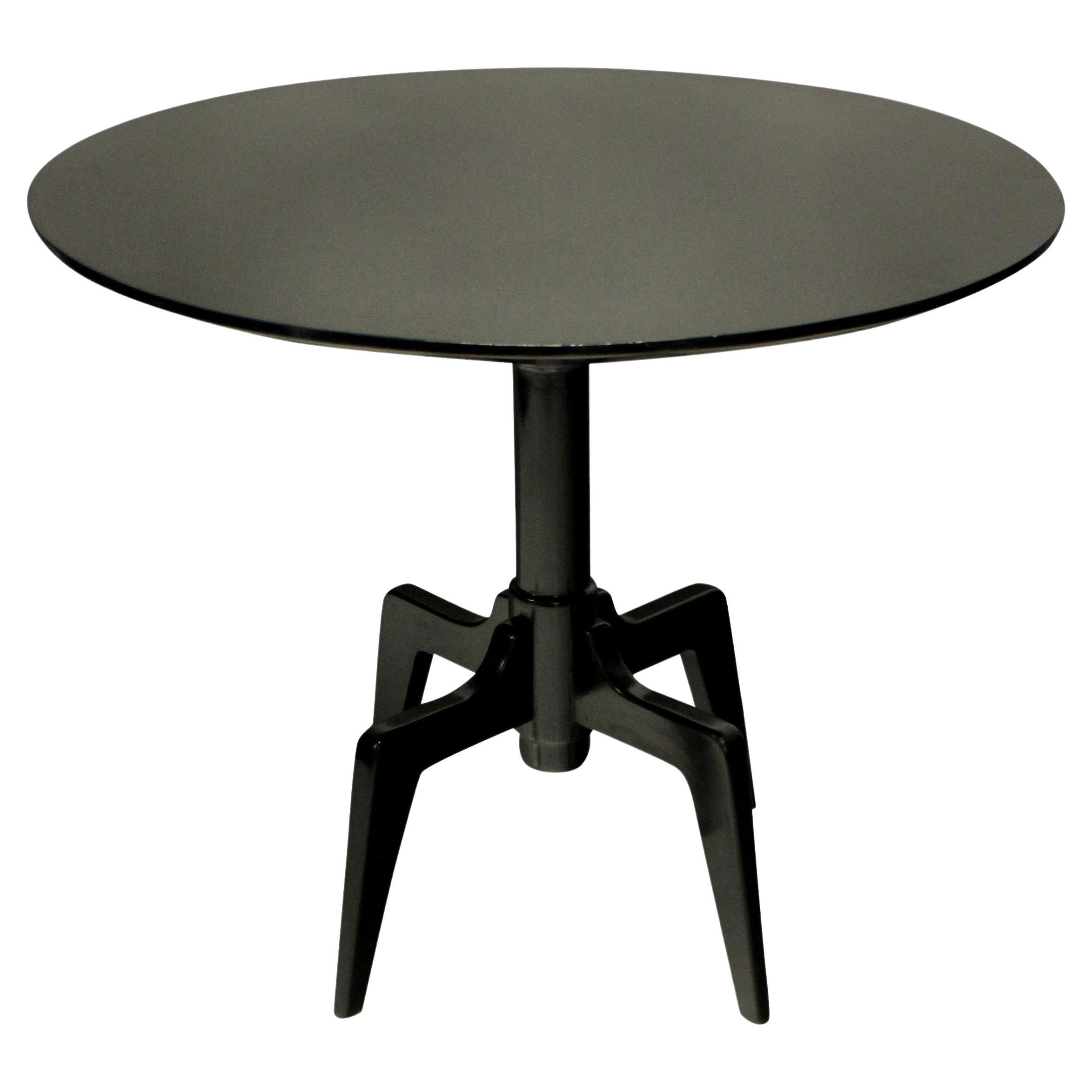 Unusual Mid-Century Ebonized Side Table For Sale