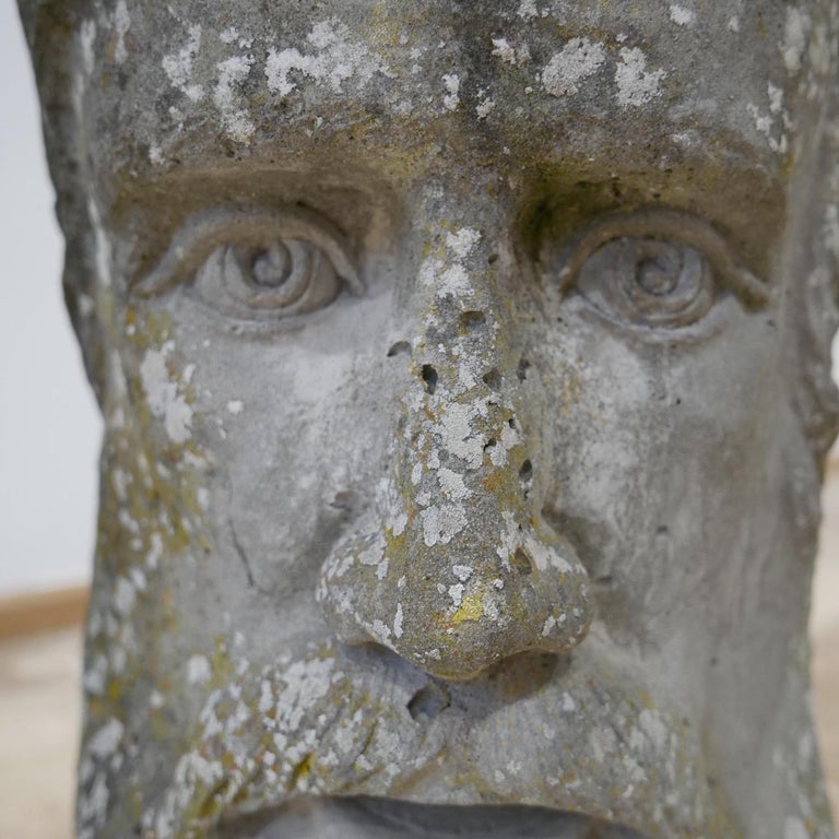 Unusual Midcentury Garden Face Urns or Planters at 1stDibs unusual