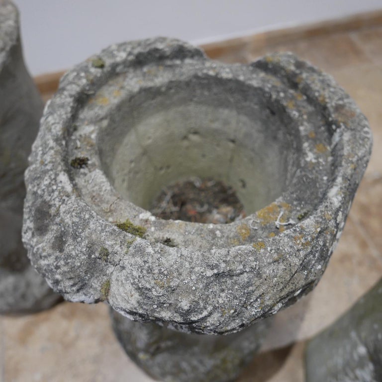 Unusual Midcentury Garden Face Urns or Planters at 1stDibs unusual