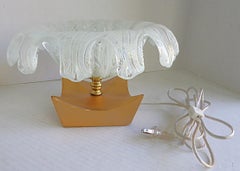 Unusual Mid-Century Modern Murano Glass Table / Shelf Light 1950s Italy