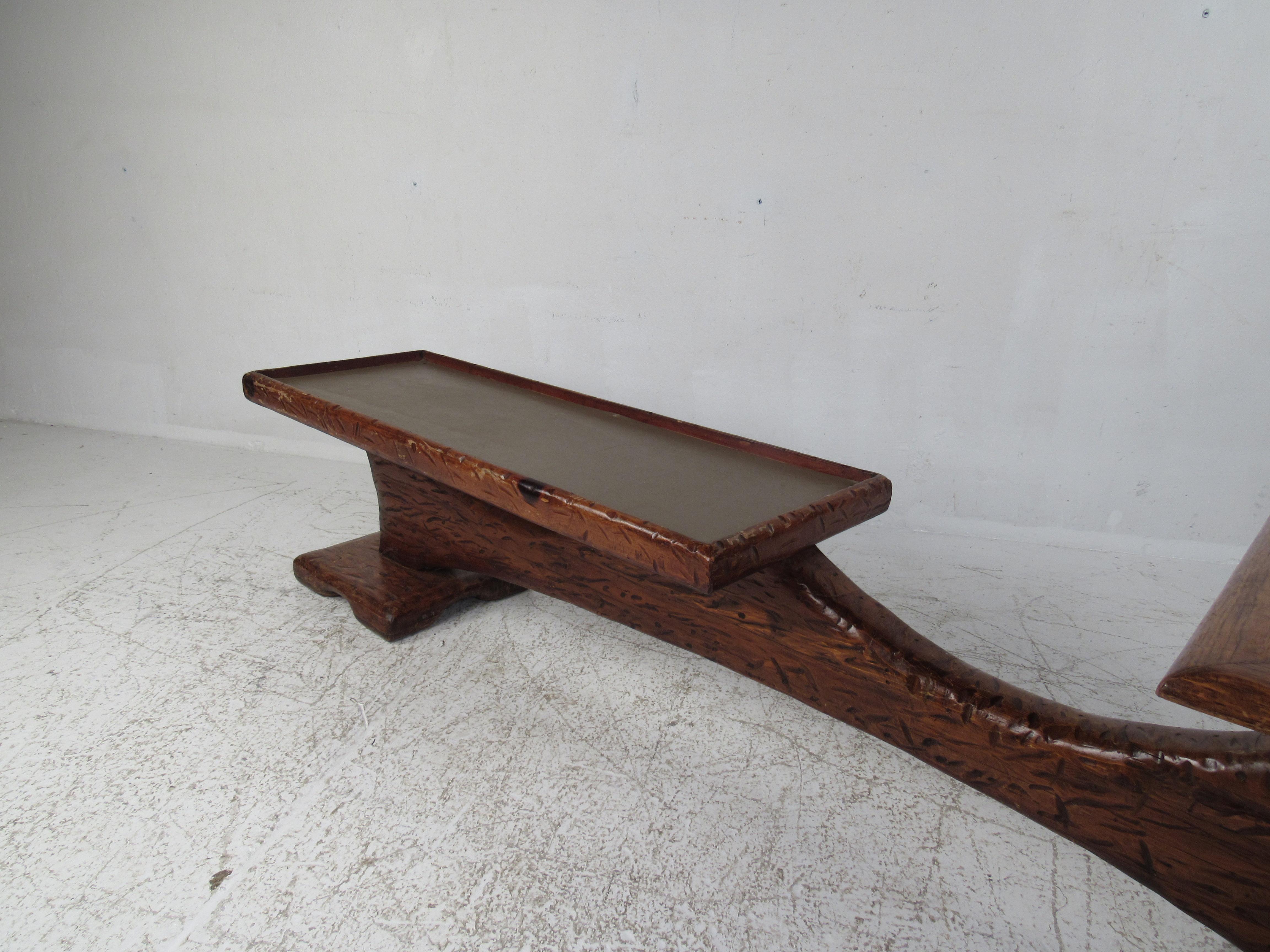 Mid-Century Modern Witco Style Bench and Table For Sale 1