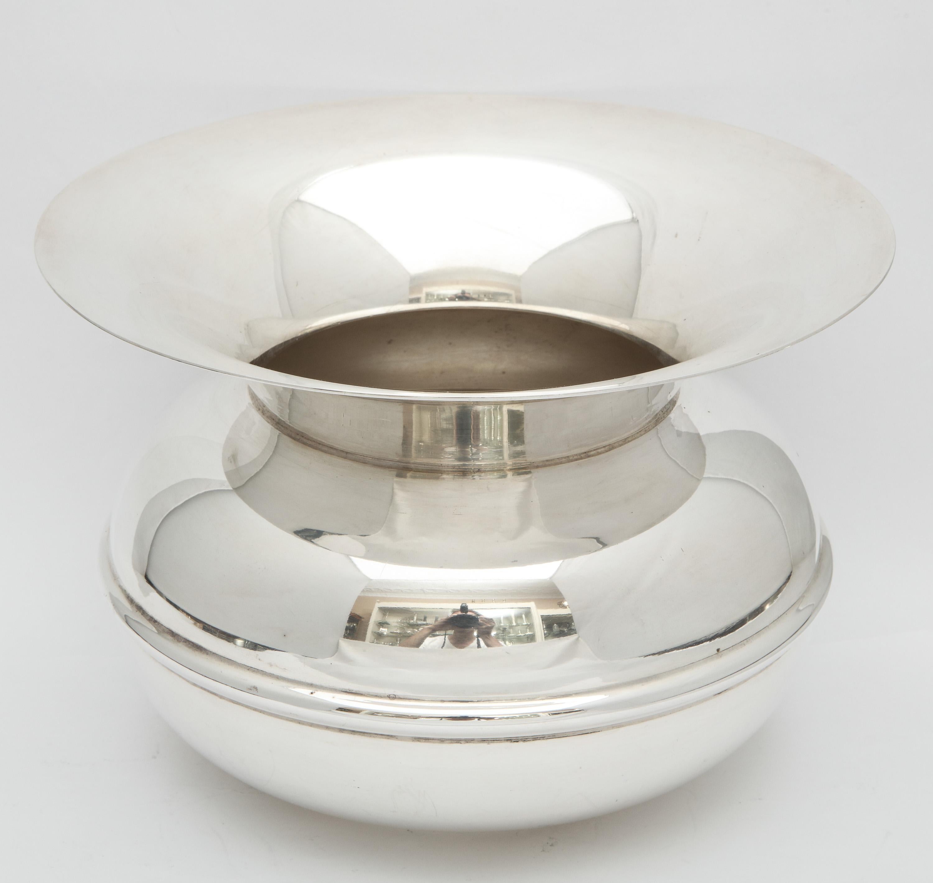 American Unusual Mid-Century Sterling Silver Spittoon by Tiffany & Co. 