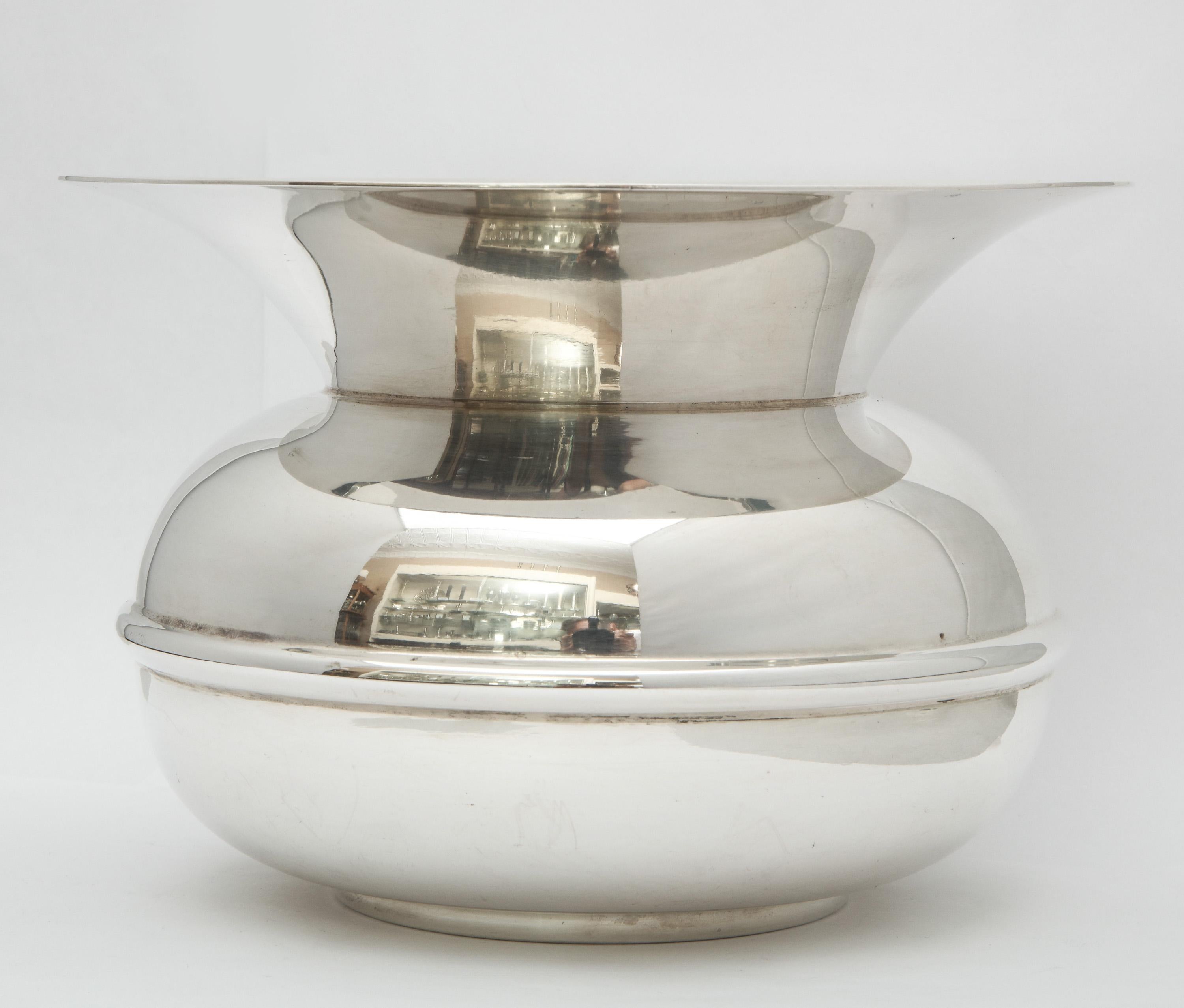 Unusual Mid-Century Sterling Silver Spittoon by Tiffany & Co.  1