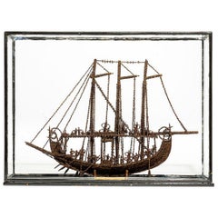 Unusual Model of a Sailing Ship