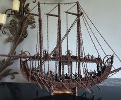 Unusual Model of a Sailing Ship