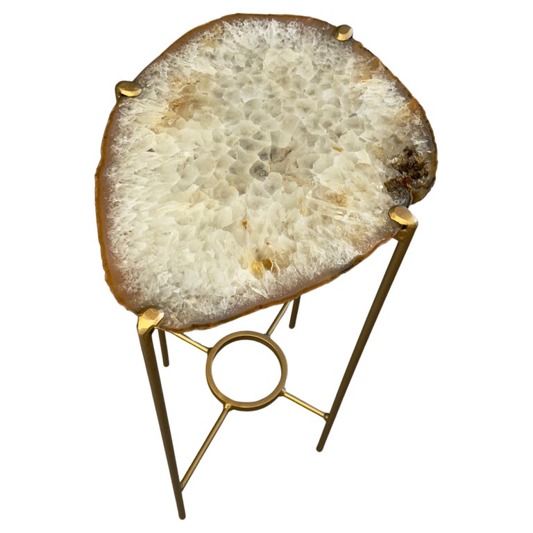 Unusual Modern Geode Drinks Table For Sale at 1stDibs