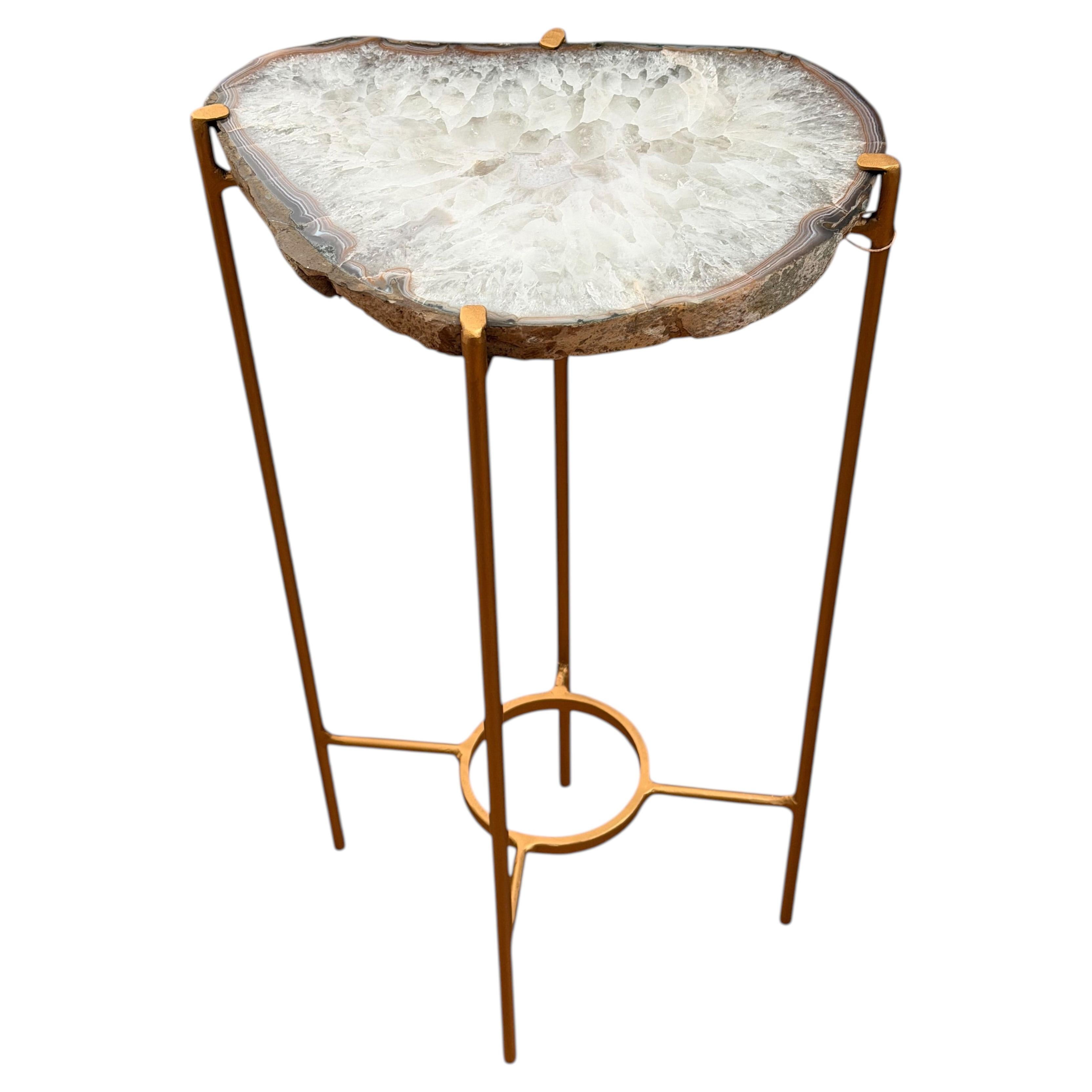 Unusual Modern Handcrafted Drinks Table.