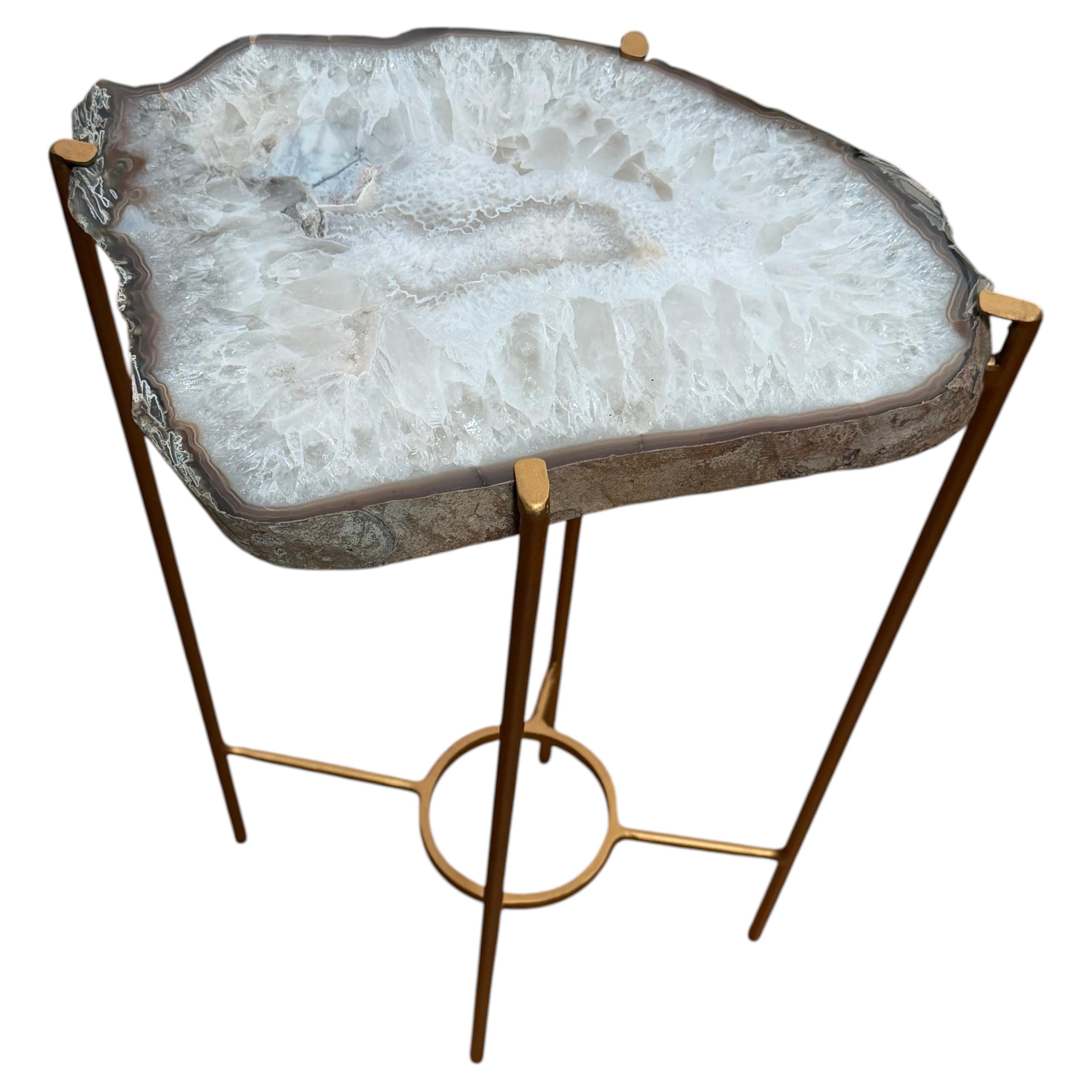 Unusual Modern Handcrafted Drinks Table. For Sale