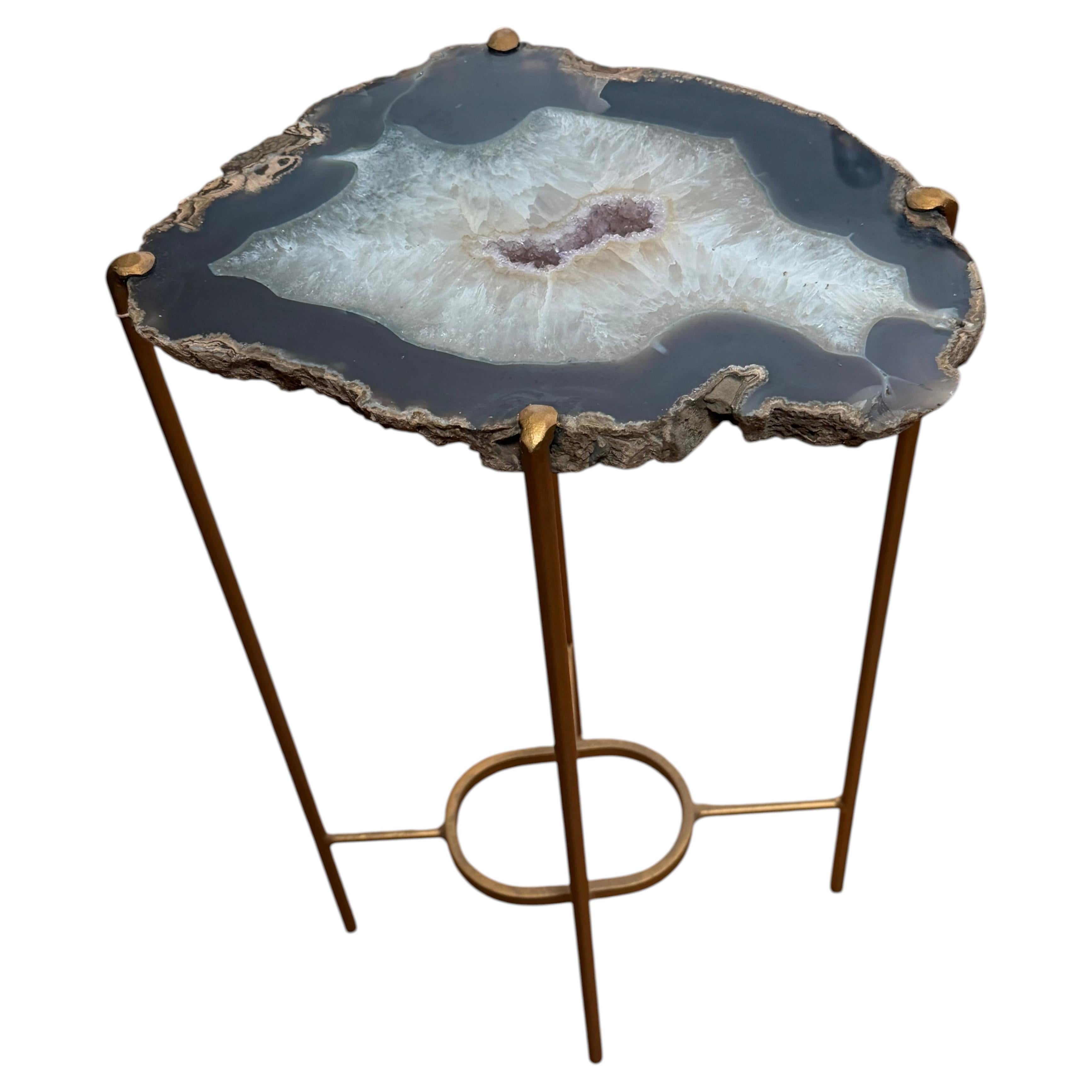 Unusual Modern Handcrafted Drinks Table.