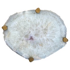 Unusual Modern Handcrafted Geode Drink Table
