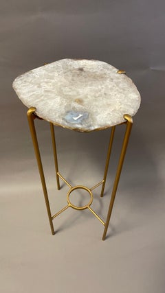 Unusual Modern Handcrafted Geode Drinks Table