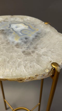 Unusual Modern Handcrafted Geode Drinks Table