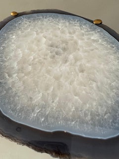 Unusual Modern Handcrafted Geode Drinks Table