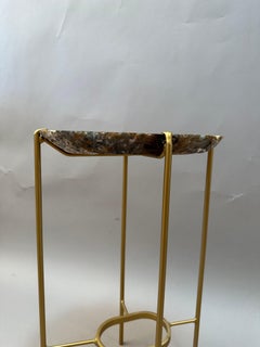 Unusual Modern Handcrafted Geode Drinks Table