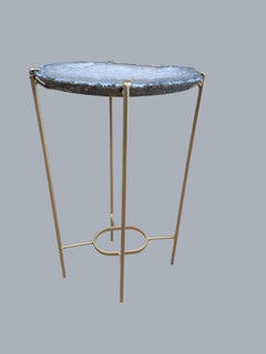 Unusual Modern Handcrafted Geode Drinks Table